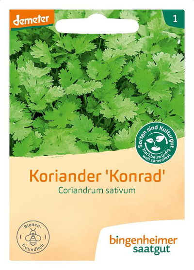 Produktfoto zu Saatgut Koriander Konrad