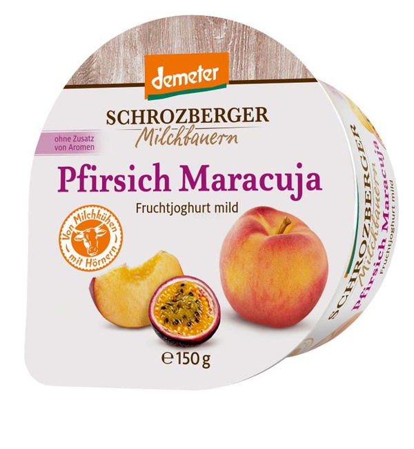 Produktfoto zu Joghurt Becher Pfirsich-Maracuja