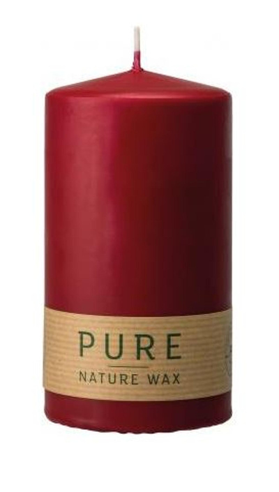 Produktfoto zu Stumpenkerze rot