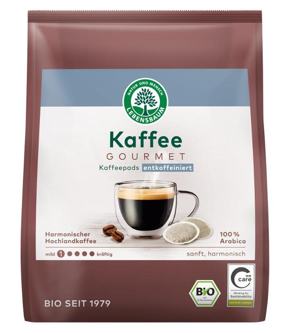 Produktfoto zu Gourmet Caffé Crema Pads entkoffeiniert