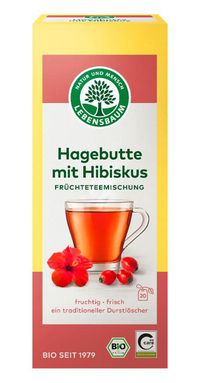 Produktfoto zu Hagebutte mit Hibiskus Tee