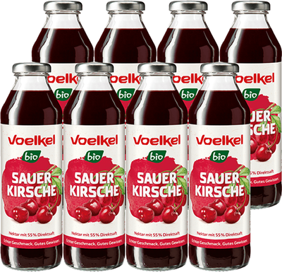 Produktfoto zu Sauerkirsche Nektar 8 x 0,5 l
