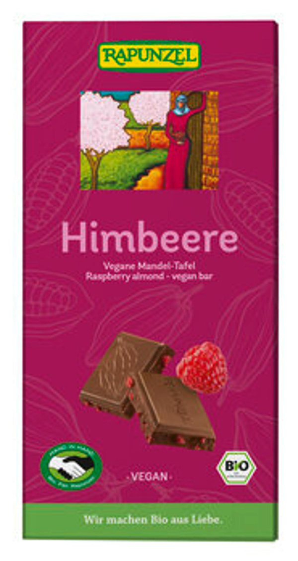 Produktfoto zu Vegane Schokolade Himbeere