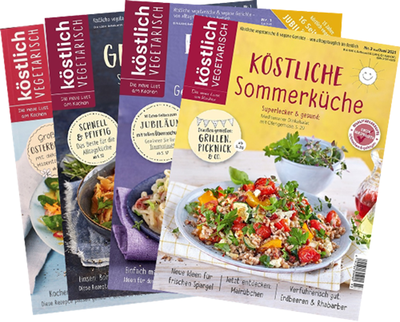 Produktfoto zu köstlich VEGETARISCH: Genießer-Rezepte für 2025
