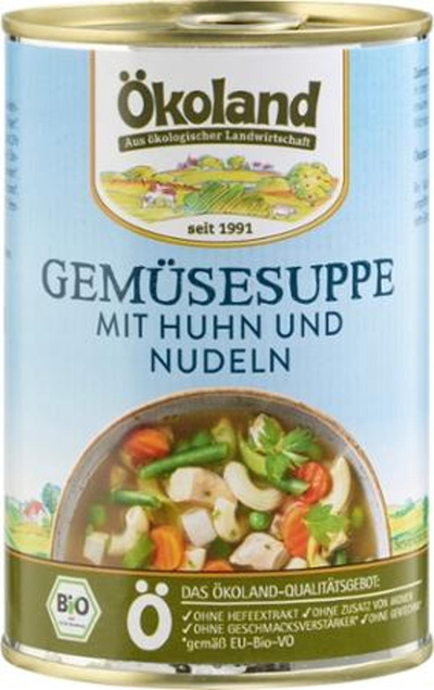 Produktfoto zu Gemüsesuppe mit Geflügel