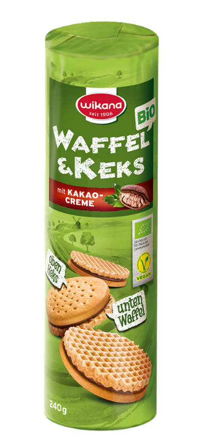 Produktfoto zu Waffel und Keks mit Kakaocreme