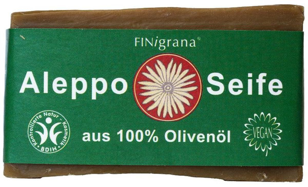 Produktfoto zu Alepposeife 100 % Olivenöl