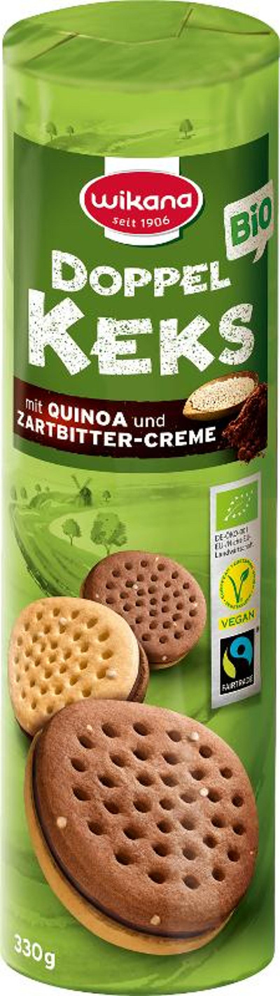 Produktfoto zu Doppelkeks Quinoa Zartbitter