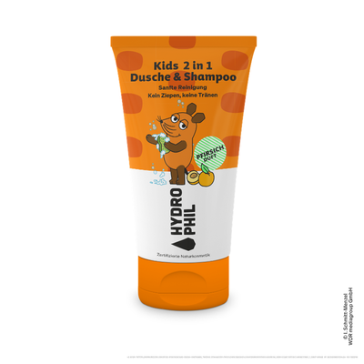 Produktfoto zu Kids 2 in 1 Dusche & Shampoo mit Pfirsichduft