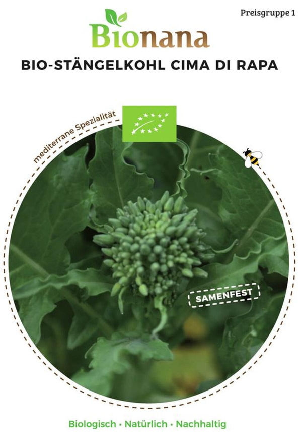 Produktfoto zu Saatgut Stängelkohl Cima di Rapa