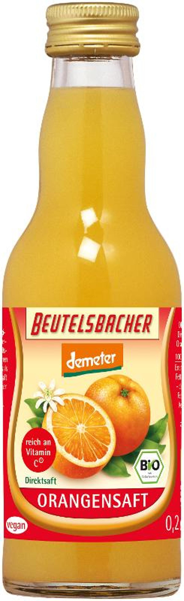 Produktfoto zu Orangensaft  0,2 Liter