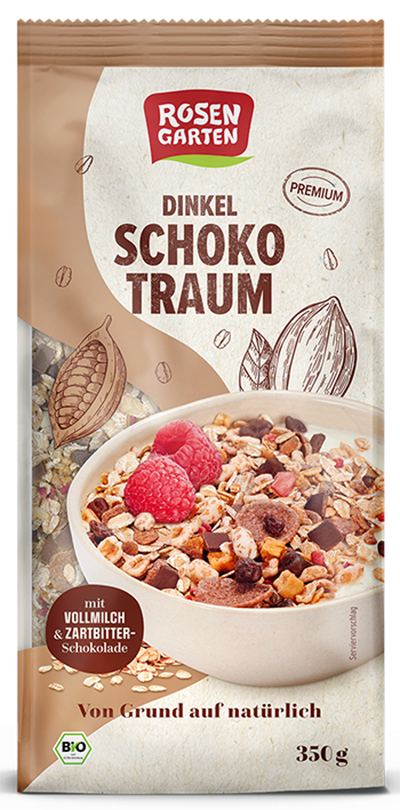 Produktfoto zu Dinkel Schokotraum Müsli