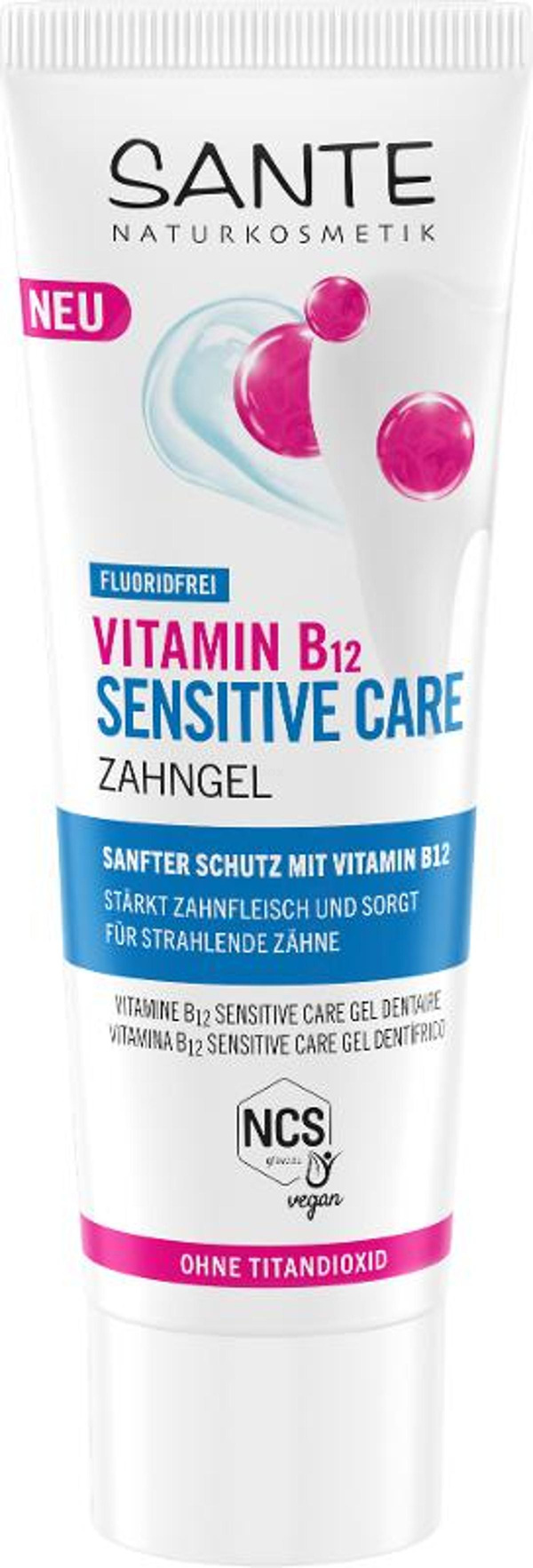 Produktfoto zu Vitamin B12 Sensitive Care Zahngel fluoridfrei
