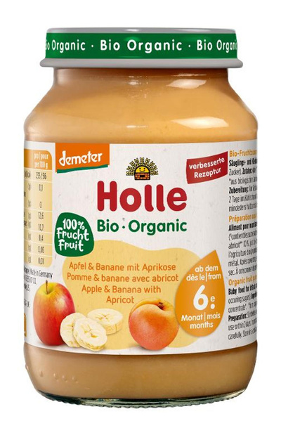 Produktfoto zu Babygläschen Apfel & Banane mit Aprikose