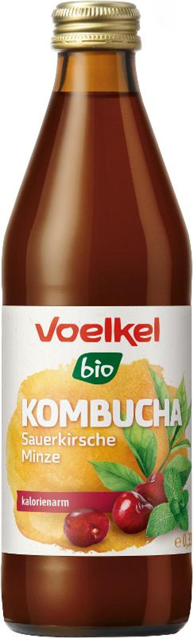 Produktfoto zu Kombucha Sauerkirsche & Minze 0,33 l