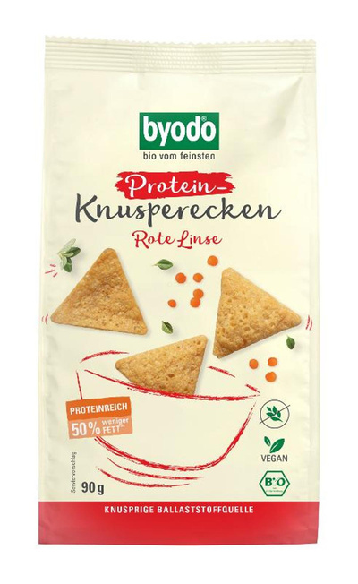 Produktfoto zu Protein Knusperecken Rote Linse