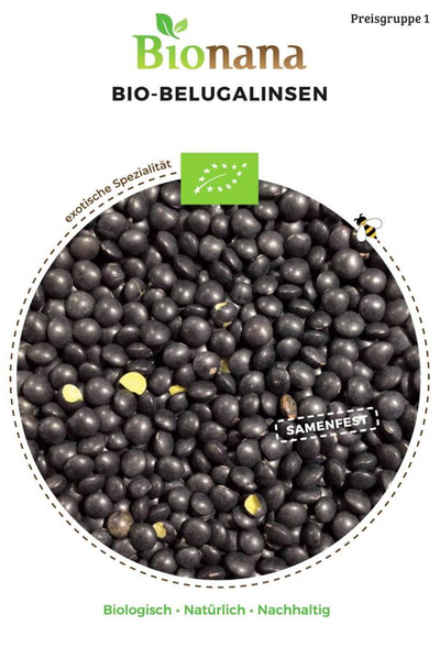 Produktfoto zu Saatgut Belugalinsen