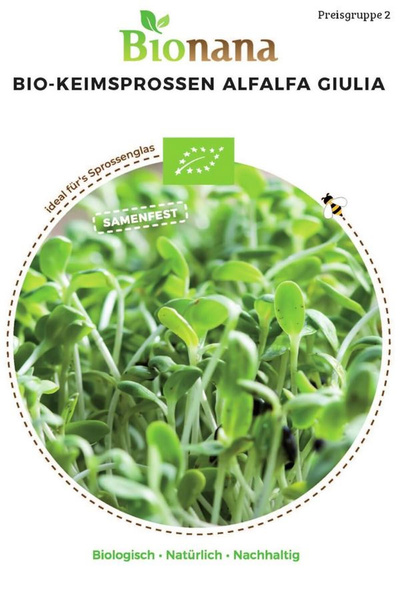 Produktfoto zu Saatgut Keimsprossen Alfalfa Giulia