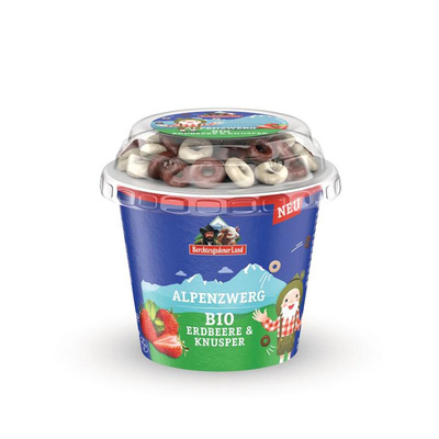 Produktfoto zu Erdbeer- Knusperjoghurt Alpenzwerg