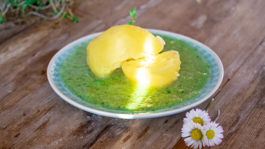 Rezeptbild für Kartoffeln mit Grüner Soße