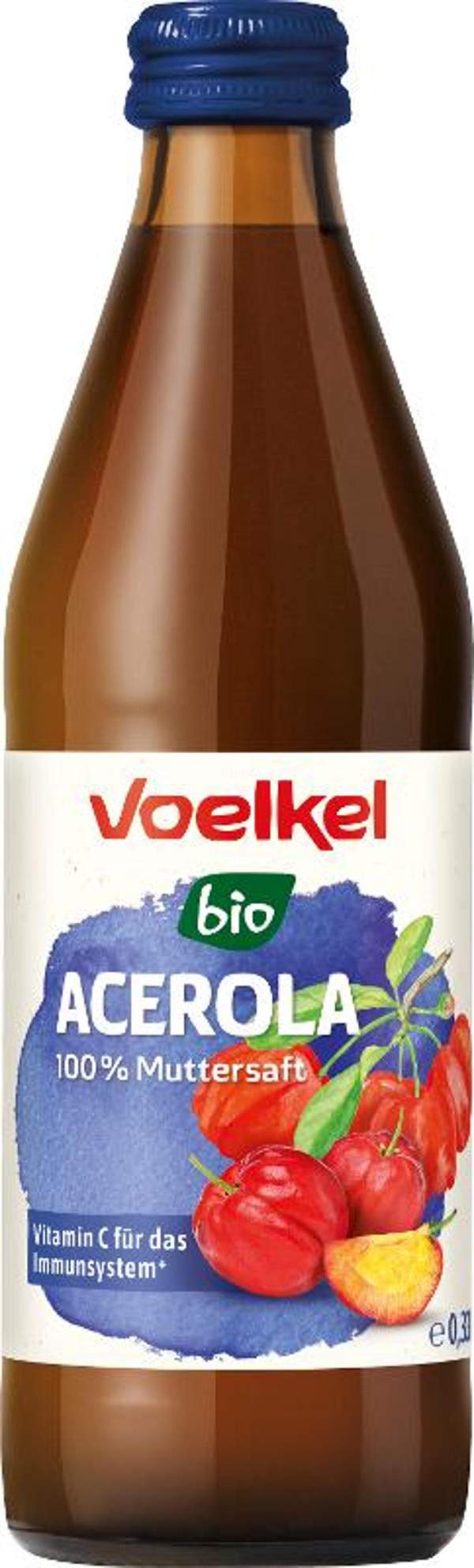 Produktfoto zu Acerola pur Muttersaft 0,33 Liter