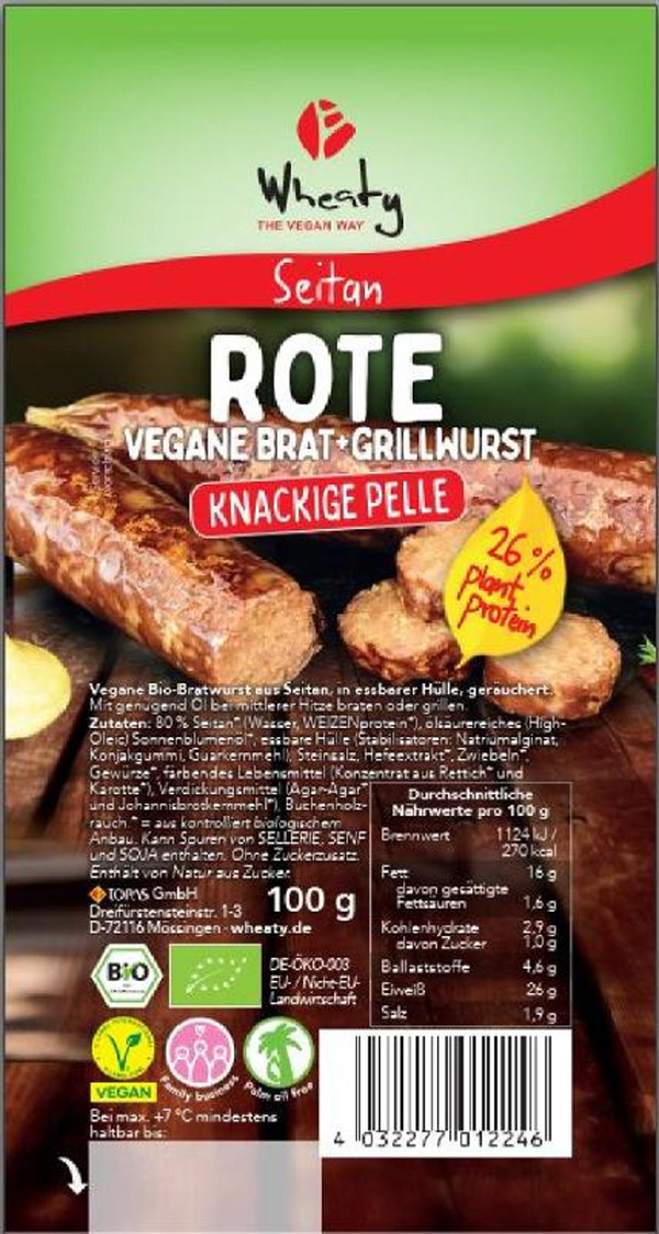 Produktfoto zu Rote Bratwurst