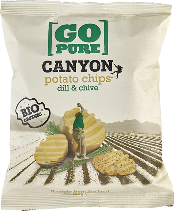 Produktfoto zu Kartoffelchips Dill und Schnittlauch