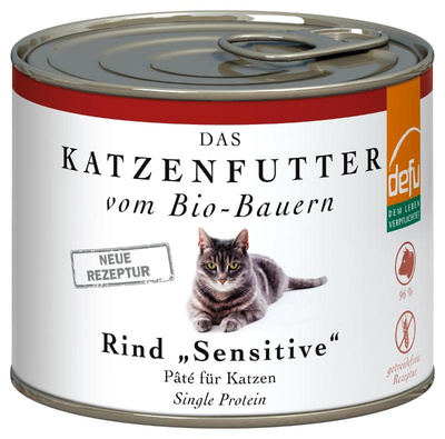 Produktfoto zu Katzenfutter Paté Rind sensitiv