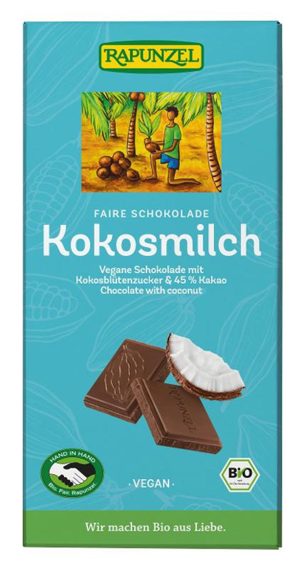 Produktfoto zu Schokolade Kokosmilch vegan