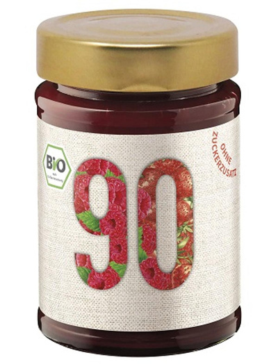 Produktfoto zu Fruchtaufstrich 90 Himbeere-Erdbeere ohne Zucker