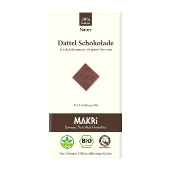 Produktfoto zu Dattel Schokolade Natur
