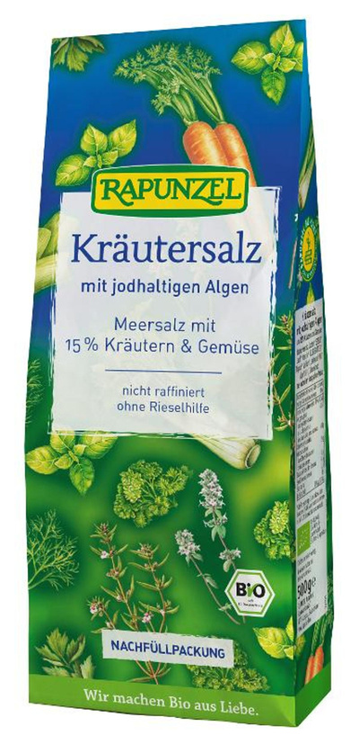 Produktfoto zu Kräutersalz jodiert mit 15% Kräutern & Gemüse