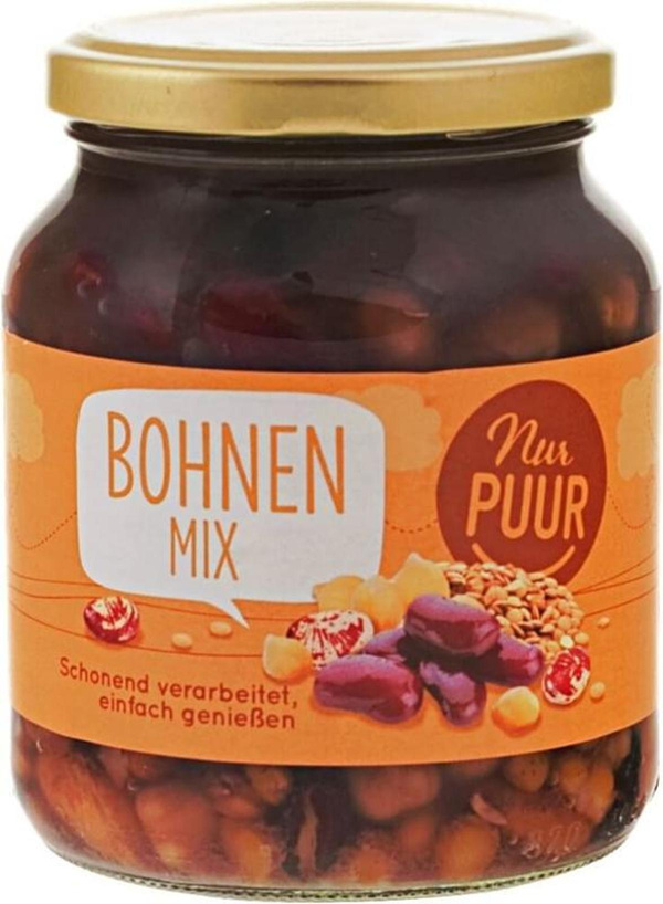 Produktfoto zu Bohnen Mix im Glas