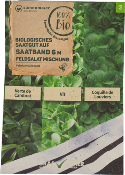 Produktfoto zu Saatband Feldsalat Mischung