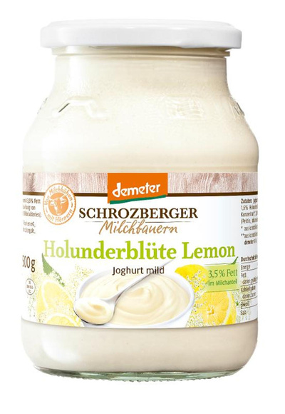 Produktfoto zu Joghurt Glas Holunderblüte-Lemon