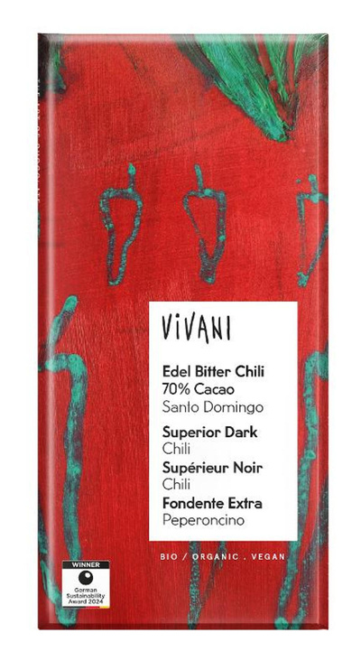 Produktfoto zu Edel Bitter Chili Schokolade