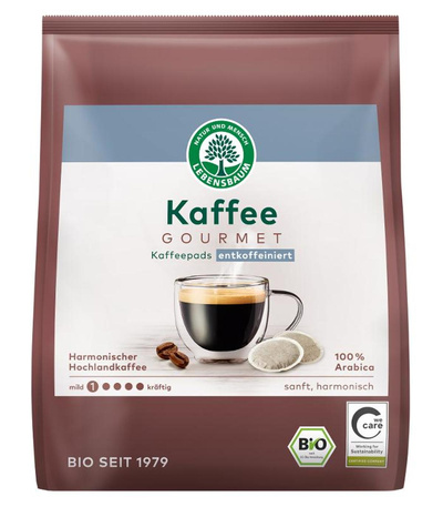 Produktfoto zu Gourmet Caffé Crema Pads entkoffeiniert