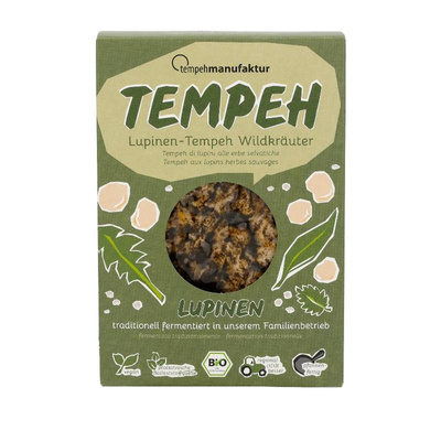 Produktfoto zu Lupinen-Tempeh Wildkräuter