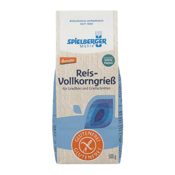 Produktfoto zu Reis- Vollkorngrieß