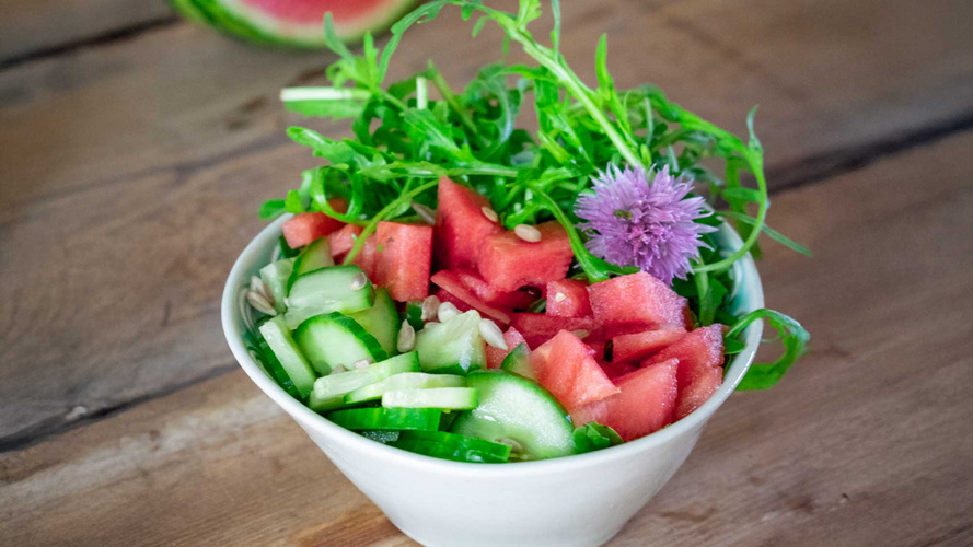 Rezeptbild für Wassermelonensalat
