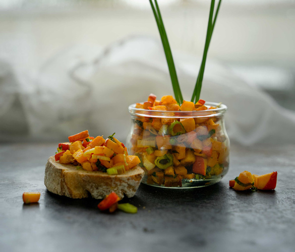 Rezeptbild für Kürbisbruschetta