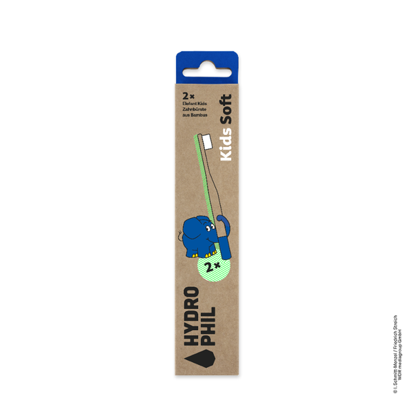 Produktfoto zu Bambuszahnbürste Kids Elefant Soft