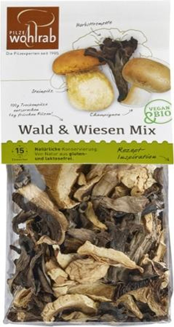 Produktfoto zu Wald & Wiesen Mix - getrocknete Pilze