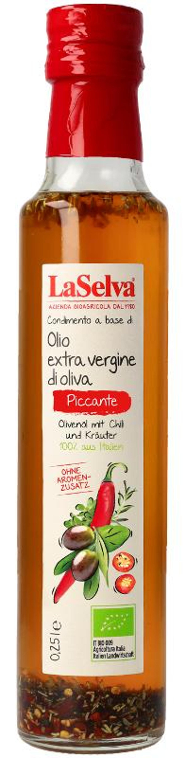 Produktfoto zu Olivenöl mit Chili und Kräutern