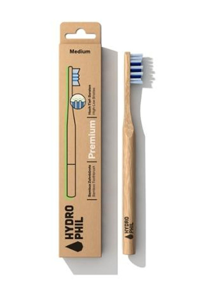 Produktfoto zu Bambuszahnbürste Premium Medium