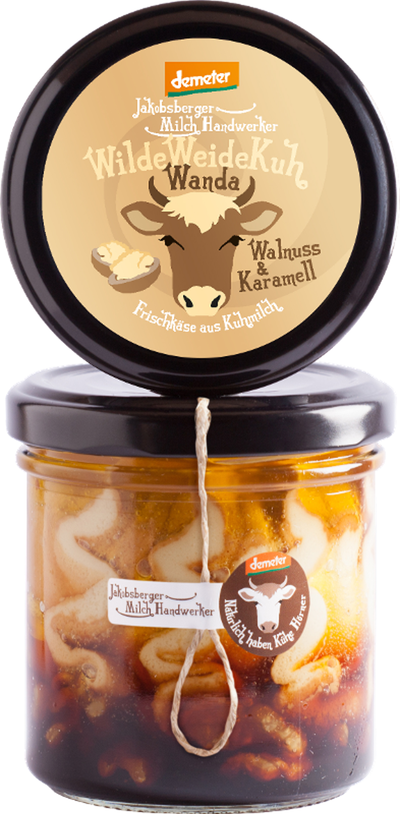 Produktfoto zu Frischkäse Wanda Walnuss Karamell