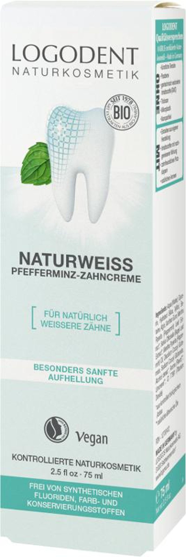 Produktfoto zu Naturweiss Pfefferminz Zahncreme