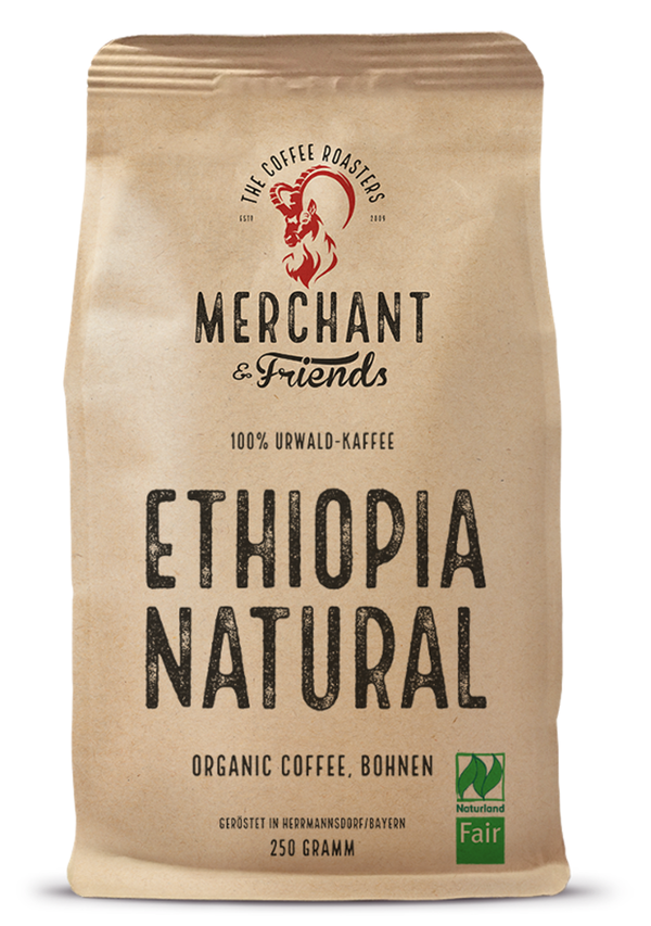 Produktfoto zu Ethiopia Natural ganze Bohne