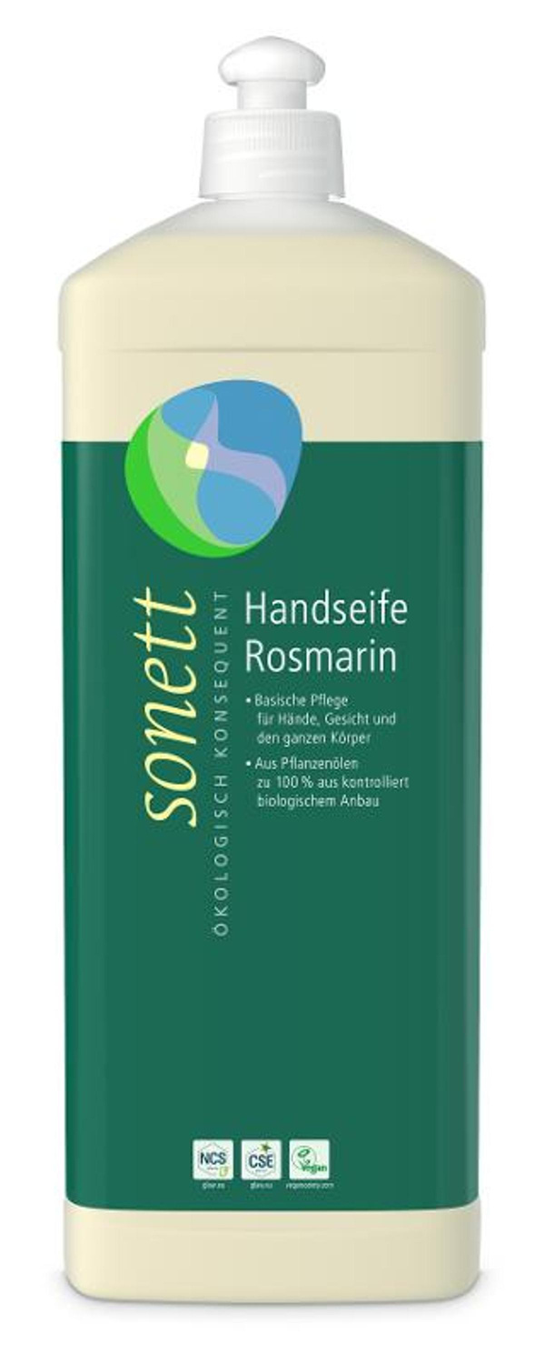 Produktfoto zu Handseife Rosmarin Nachfüllflasche