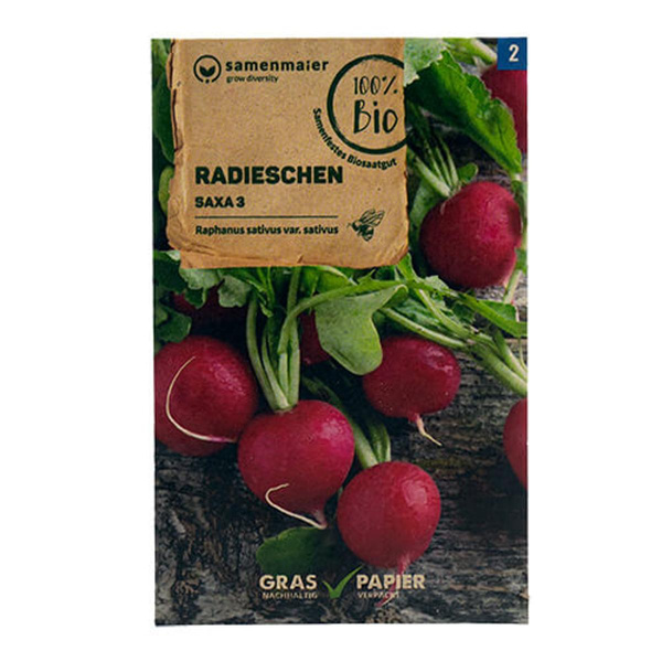 Produktfoto zu Saatgut Radieschen Saxa 3